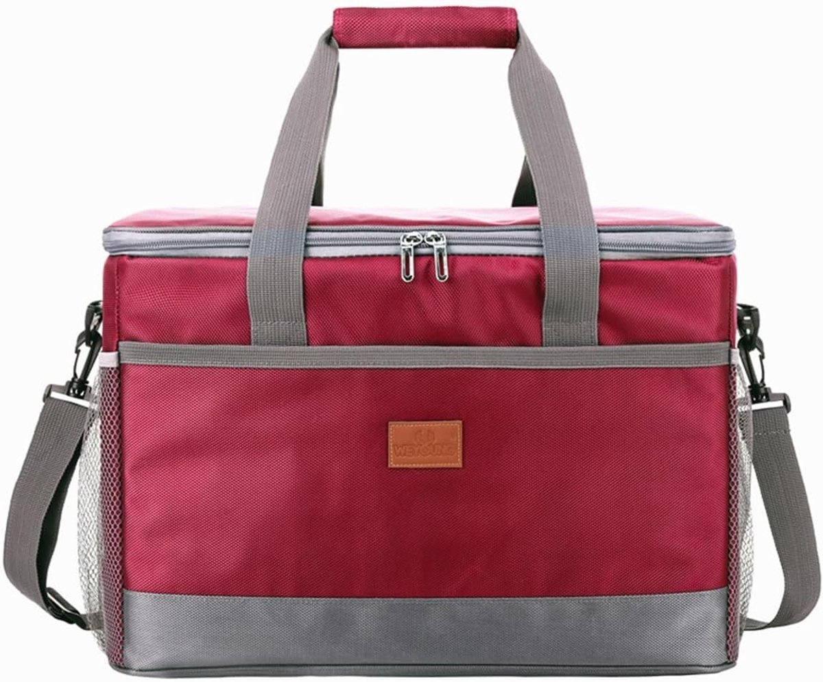 Vouwbare Isotherma Koeltas van 36L met Verstelbare Schouderband voor Picknick, Barbecue en Kamperen in Donkerblauw