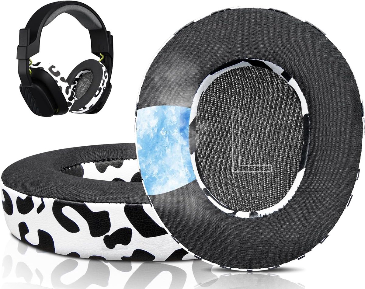 SnelShoppen - Cooling-Gel Vervangende Oorkussens voor A10 Gen 2 Bedrade Headset, Ademend IJszijde Stof, Geluiddempende Foam Kussens, Comfortabel en Ko