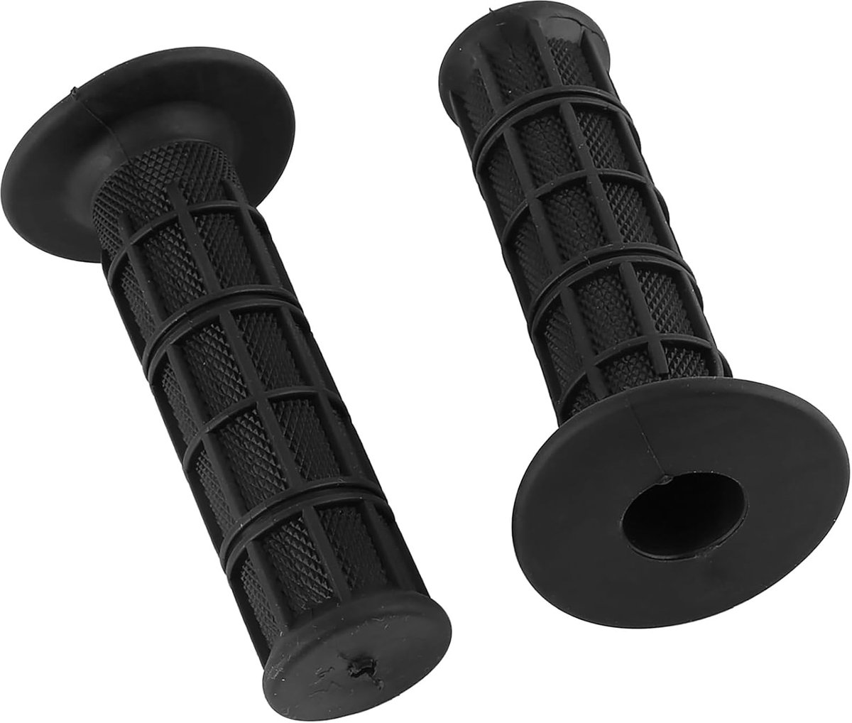 SnelShoppen - 1 Paar 22/25mm Universele Antislip Siliconen Motorhandgrepen voor Veiliger Rijden 7/8 Inch (Zwart)