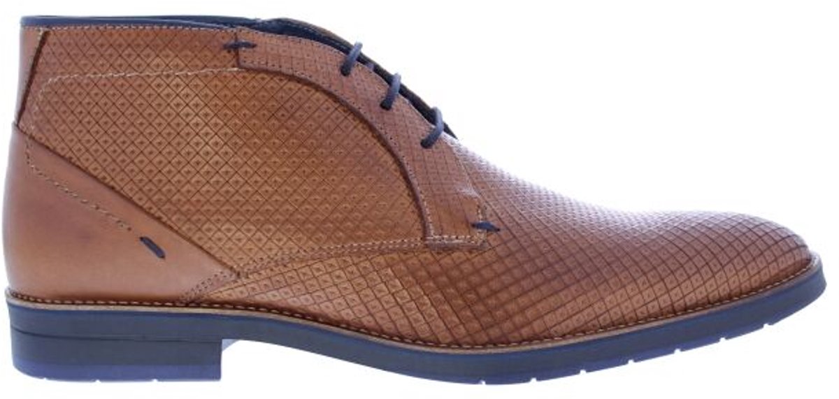 Oscar Bailey Ingliston cognac nette schoenen Veterboots cognac print maat 40