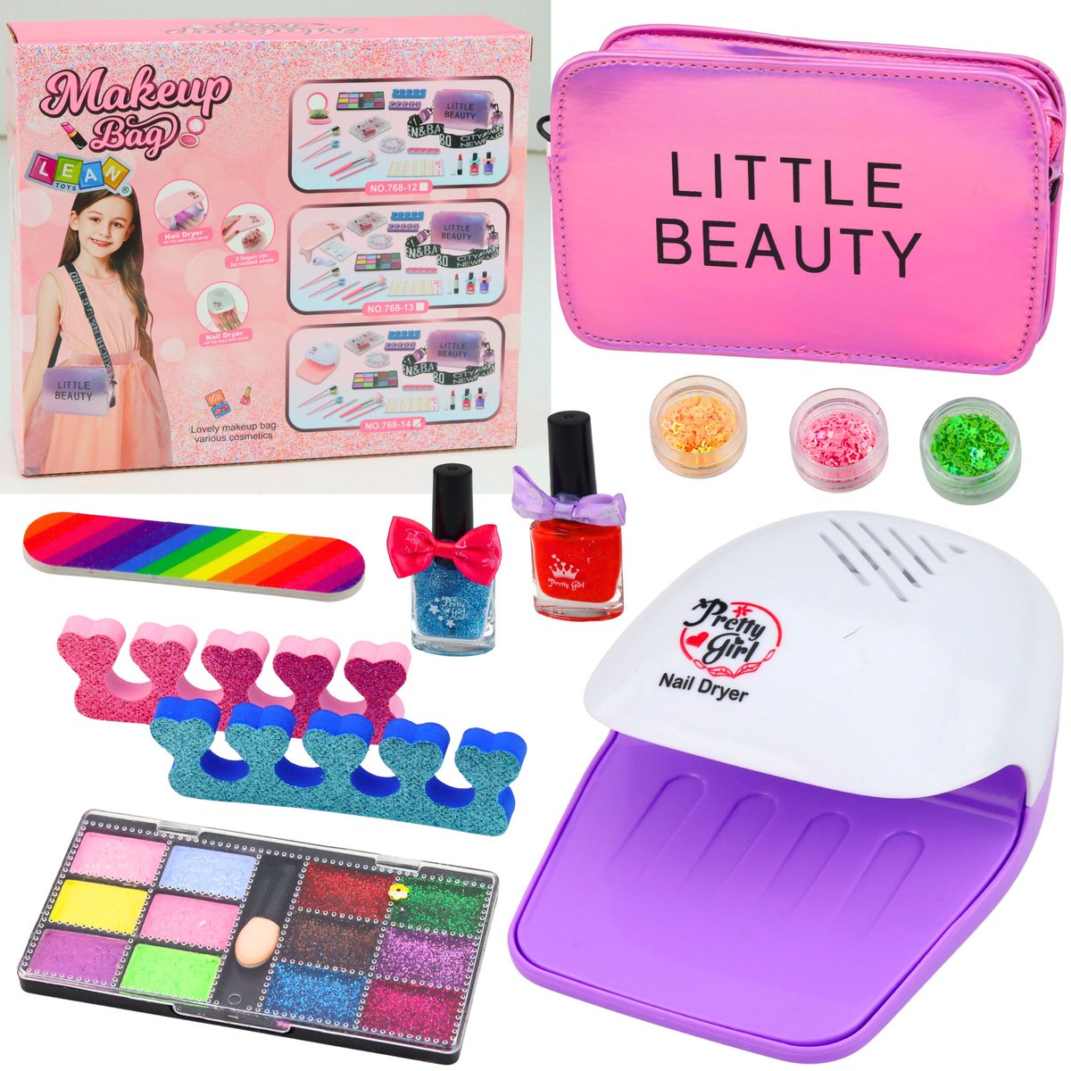 Nagelmake-up schoonheidsset Verstelbare tasaccessoires 20 stuks.
