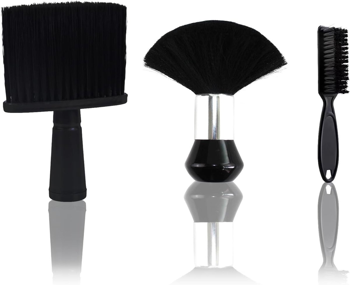 3-Pack Haarborstels - Nekborstel, Haarkam en Kappersborstel voor het Verwijderen van Haarresten, Geschikt voor Kappers, Salons en Thuisgebruik