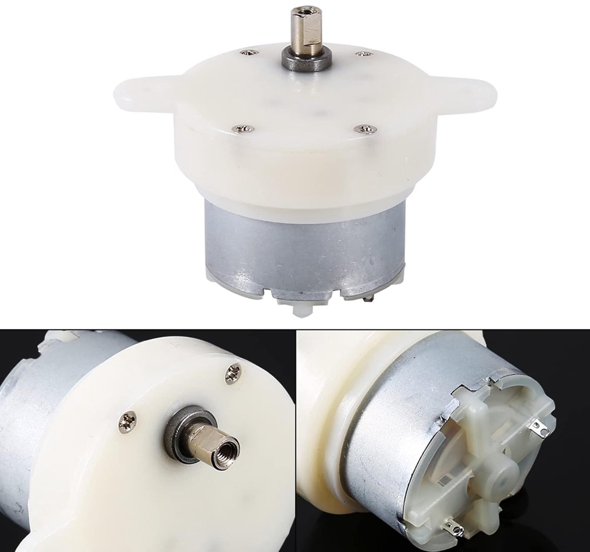 SnelShoppen - 3 RPM DC Motor 12V - Elektrische Motor voor Creatieve Displays - Laag Snelheid, Hoge Koppel, Stil, Omkeerbaar, Eenvoudig te Installeren