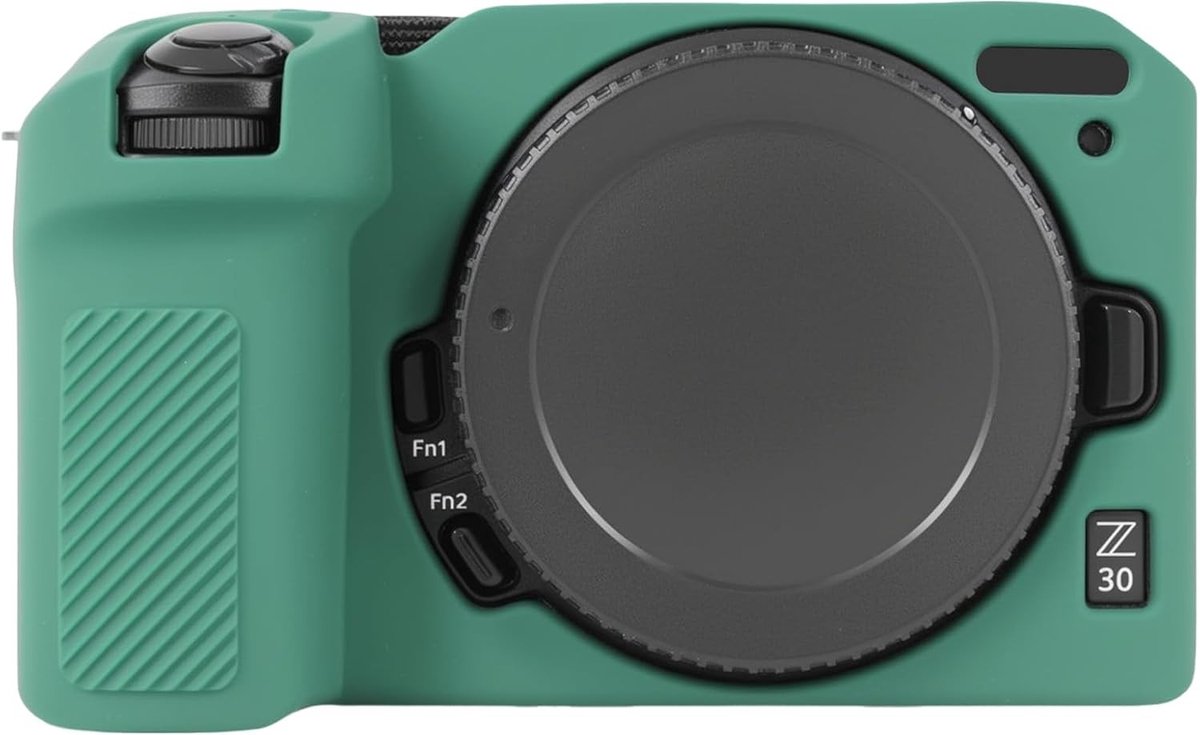 Beschermende cameratas voor Nikon Z30 met siliconen hoes, compacte lichtgewicht tas, groen, ideaal voor fotografen