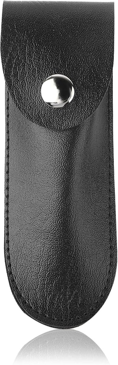 SnelShoppen - Lederen Huls voor Kurkentrekker, Flesopener Holster voor Wijn Gereedschap, Veilig Opslag Houder voor Barmannen en Ober, 15,9 x 5 cm (Zwa