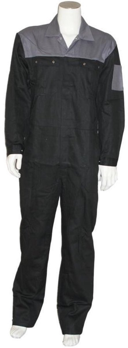 Yoworkwear Overall 100% katoen 2-kleurig zwart-grijs maat 57