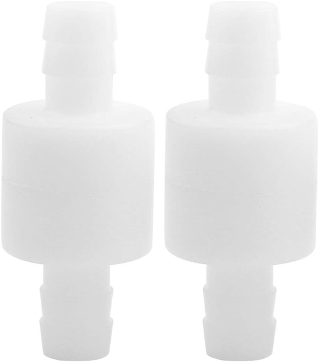 SnelShoppen - 2PCS 10mm Plastic Check Valve - Eenrichtingsklep voor Vloeistof en Perslucht - Temperatuurbestendig tot 100 °C - Ideaal voor Tuin, Keuke