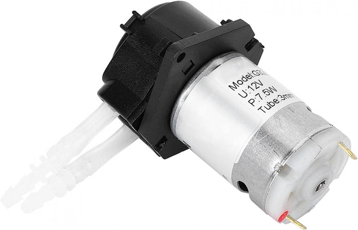 SnelShoppen - 12V Peristaltische Vloeistofpomp - Zelfaanzuigende Doseringspomp voor DIY - Aquarium en Chemische Analyse - Ondersteuning CW & CCW - Zwa