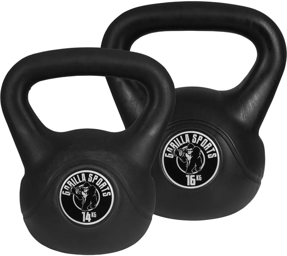 Voordeelset Kettlebells 14 en 16 kg Kunststof