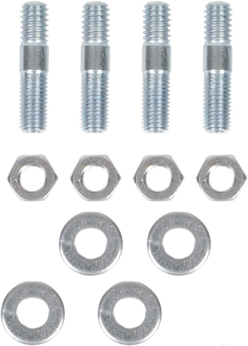 SnelShoppen - Vergaser Stehbolzen Set, Hoogprecisie, Verslijtvast, 1 3/8 Zoll Lang, Met Afstandhouders Voor 5/16 Zoll Gewinde, Geschikt Voor Diverse M