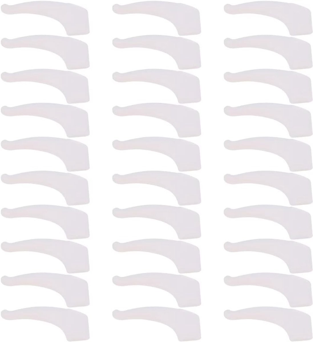 SnelShoppen - 15 Paar Oogglazen Oor Grip Anti-slip Elastisch Comfort Brilhouders Zwart - Zachte Silicone Brilbeschermers voor Dagelijks Gebruik