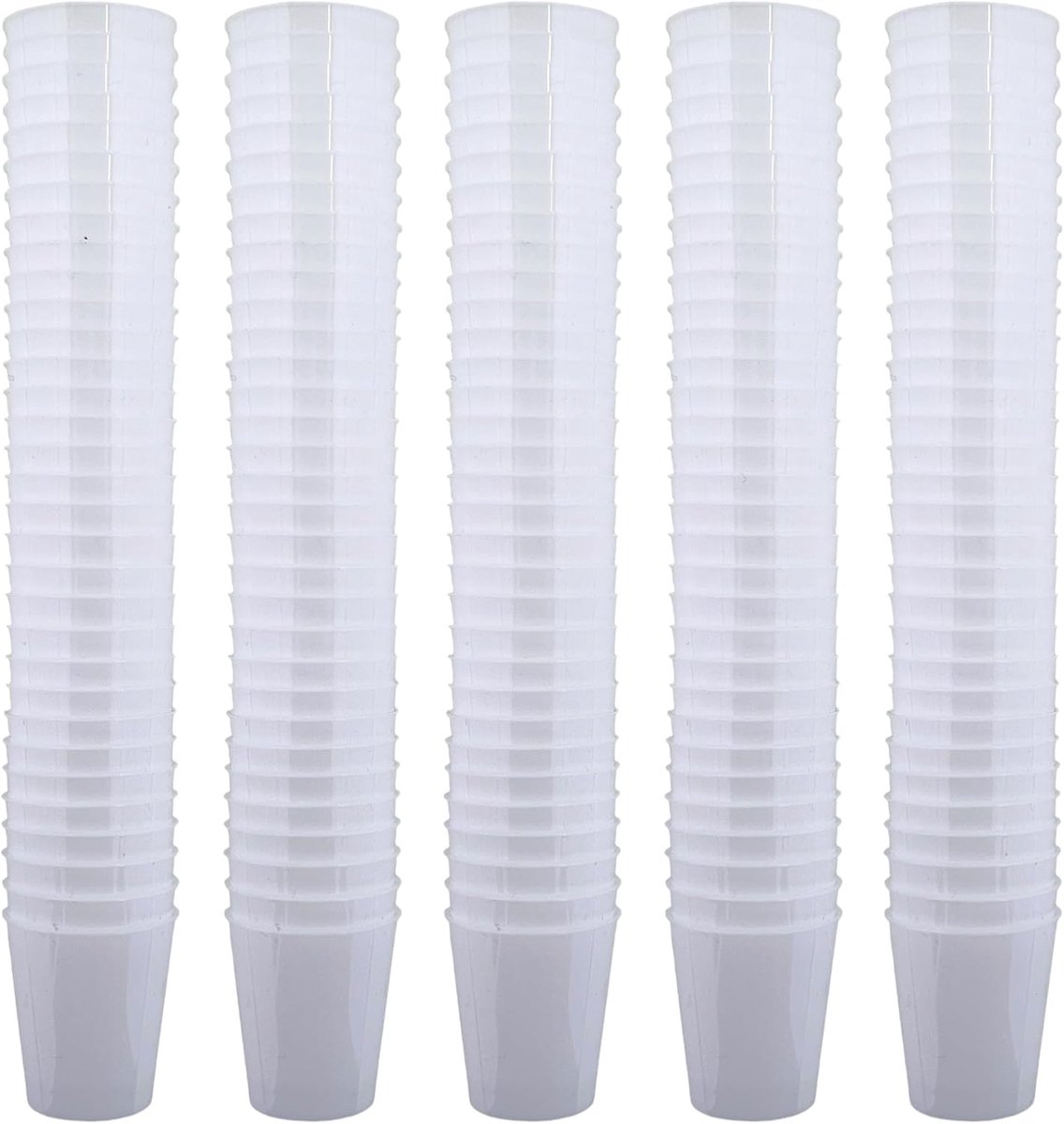 SnelShoppen - Shatterproof Plastic Shotglazen - Robuuste Jello Shots Glazen - Herbruikbaar, Vaatwasmachinebestendig - 30 ml - 160 Stuks - Feest, Bruil