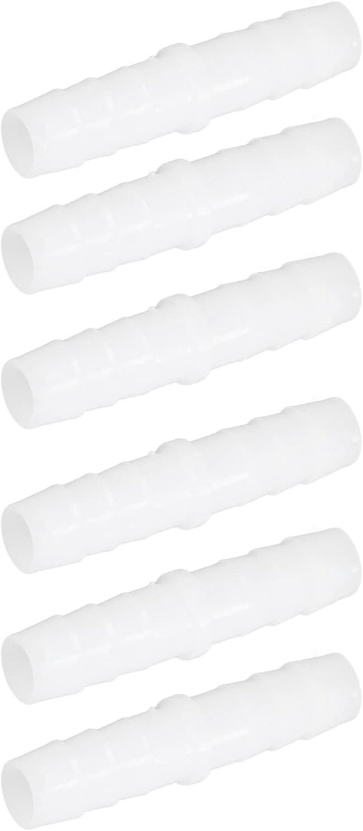 SnelShoppen - 10 Stuks Plastic Slangconnector Fitting Adapter Recht Slangverbinder G gelijke Barbed Splicer Mender Verbinding Adapter voor Slangconnec