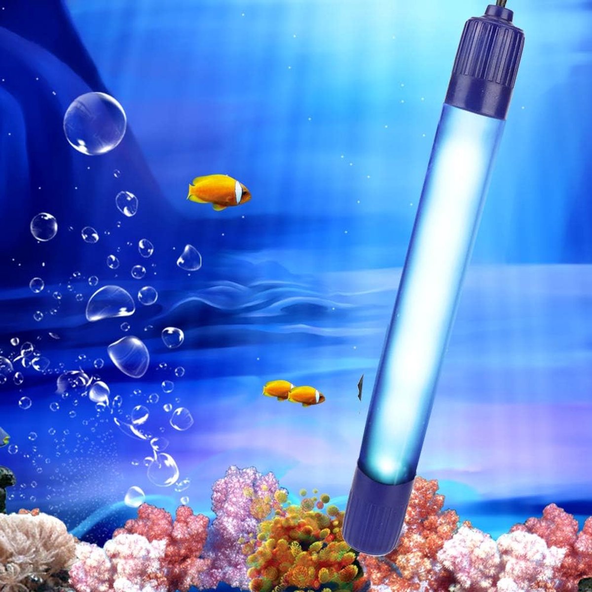 SnelShoppen - UV Sterilisator Desinfectielamp voor Aquarium - 9W UV Lamp - Onderwater Water Desinfectie Licht - Ideaal voor Vistank en Aquaria - Betro