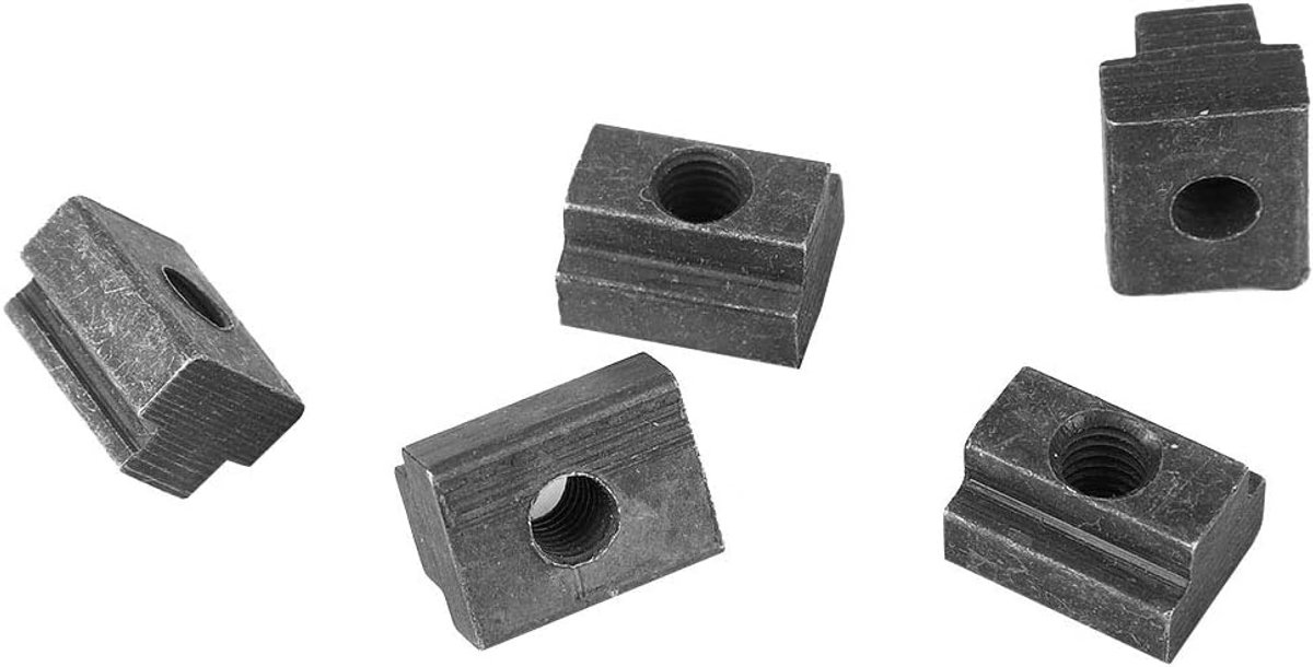 T-groefmoeren M6 - 5 stuks - carbonstaal - eenvoudig te monteren - ShopVlot