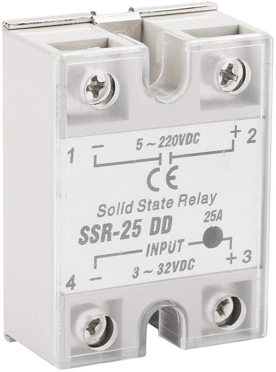 SSR relaismodule 25A - DC-DC - 3V-32V besturing - ideaal voor zware omgevingen - SnelShoppen
