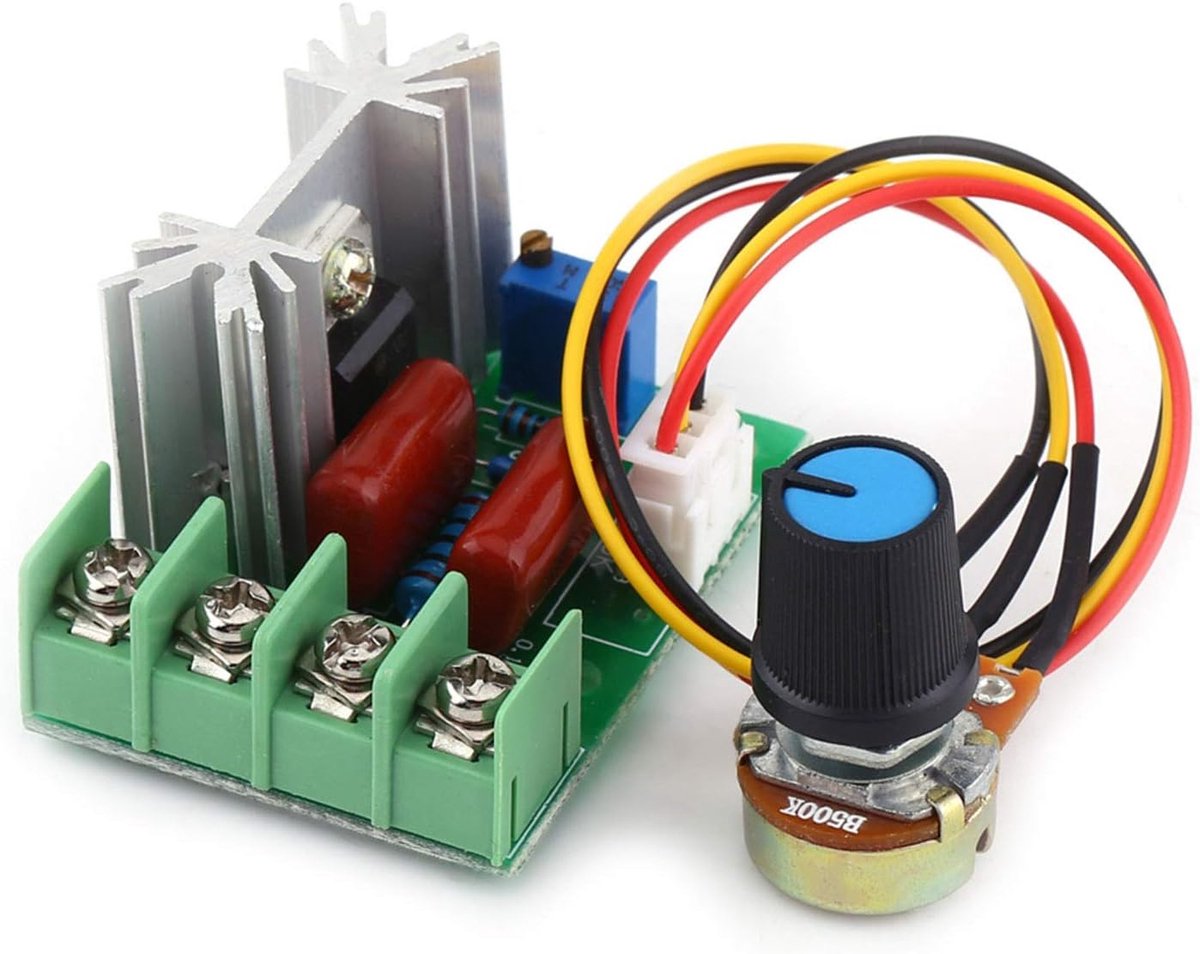 SnelShoppen - Voltage Regulator 2000W, AC 50-220V SCR Voltage Stabilizer, Dimmer Motor Snelheidsregelaar, Thermostaat voor Elektrische Toepassingen
