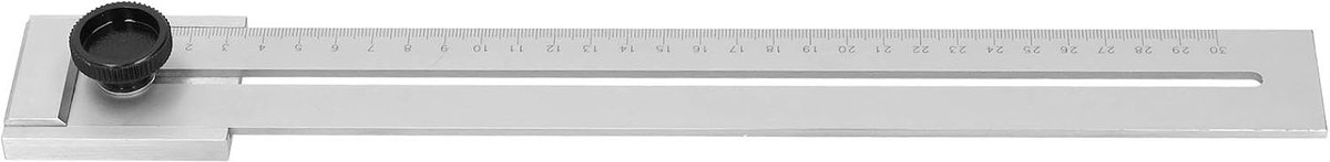 SnelShoppen - Sliding Line Ruler, Carbon Stalen Parallel Liniaal, Precisie Markeer Meter voor Houtbewerking, Mechanische Industrie (300mm)