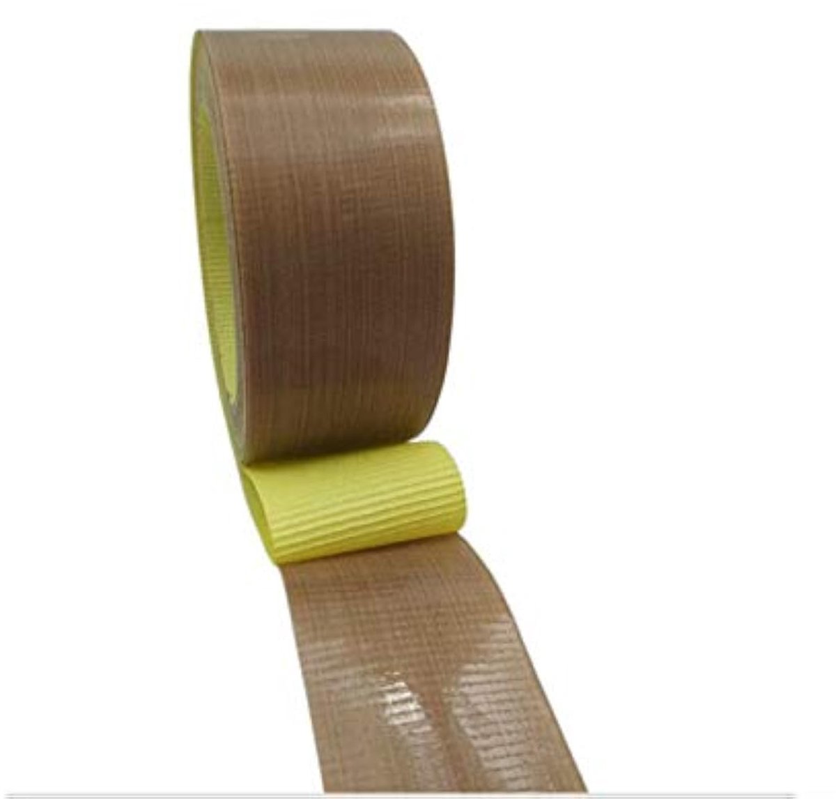 SnelShoppen - PTFE Tape, Teflon Tape 12mm x 10m - Zelfklevend, Hoge Temperatuur Weerstand, Glasvezel Geïmpregneerd, Isolerend, Voor Keuken en Doe-Het-