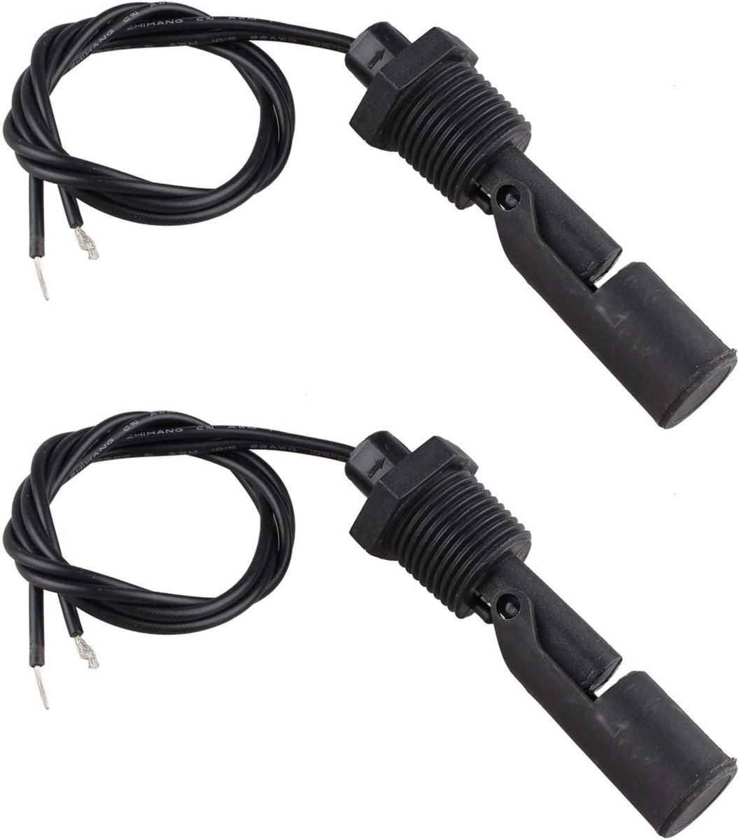 2PCS PP Side Mount Floating Switch Low Pressure Water Level Sensor Float Switches for Water Purifier (Black) - ShopVlot