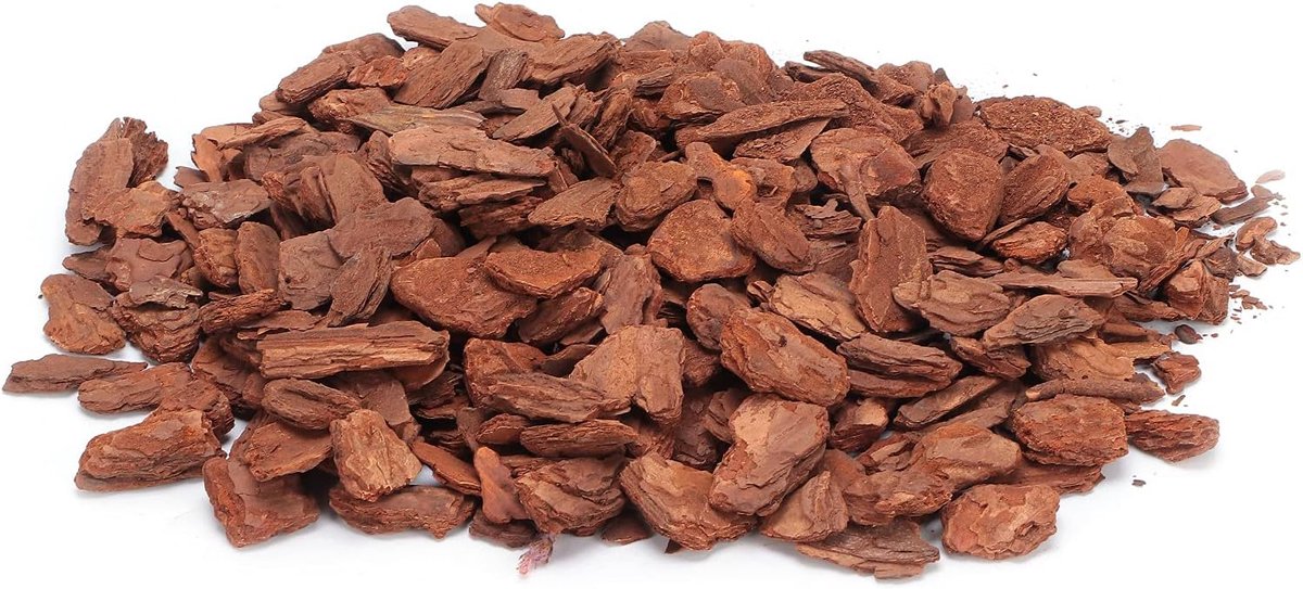 SnelShoppen - Natuurlijke Bodembedekking voor Reptielen, Houten Houtsnippers van Dennenbast, 250 g, Geschikt voor Slangen, Schildpadden, en Kleine Die