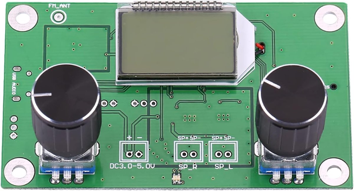 SnelShoppen - Digitale Stereo Radio Module FM AM SW met DSP Technologie en LCD Scherm - Compacte Radio Ontvanger voor Camping, Tuin, Keuken - DC 3V to