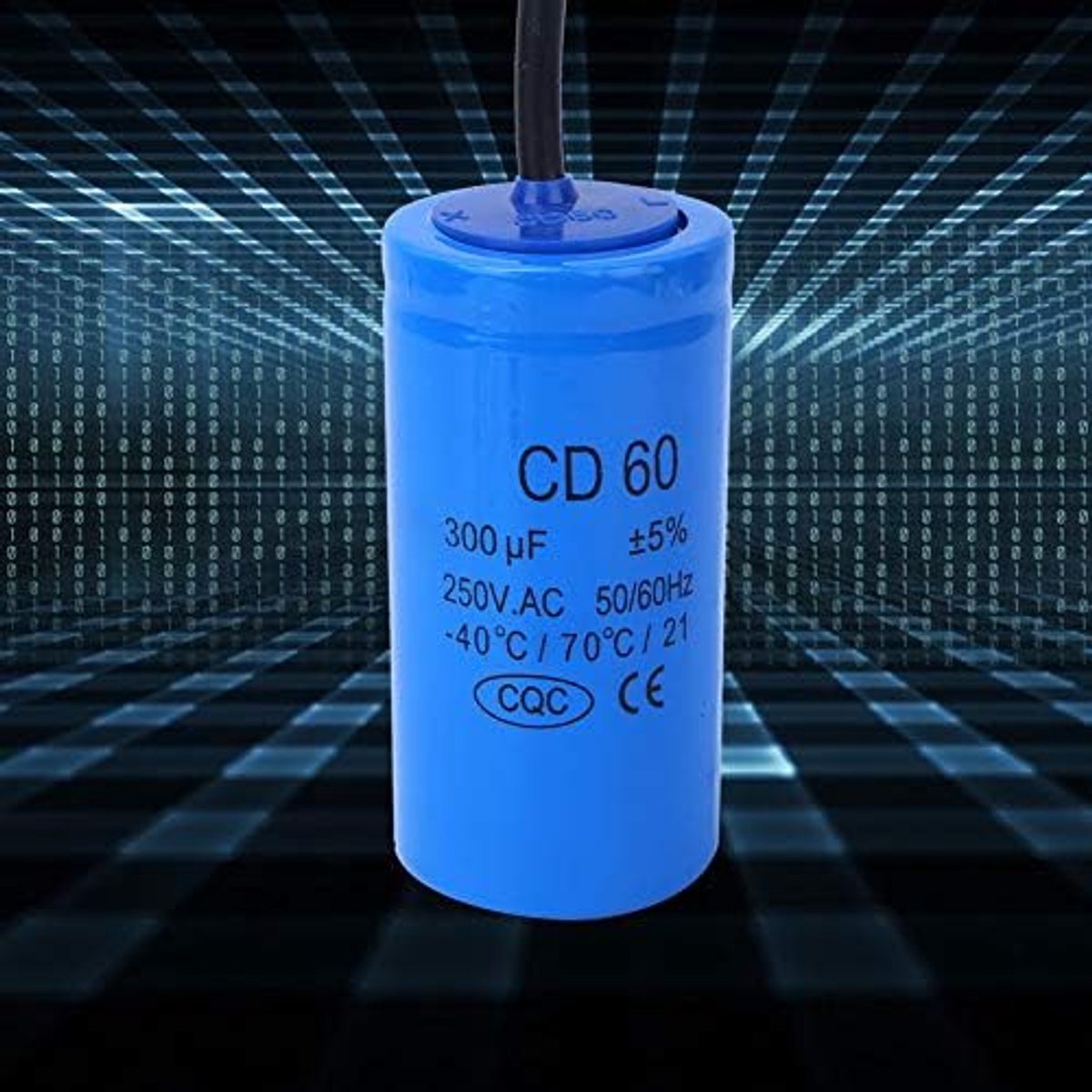 SnelShoppen - Run Condensator CD60 250V met Draad Kabel Schakelcapacitor 300uf Explosiebestendige Accessoires voor Huishoudelijke Apparaten