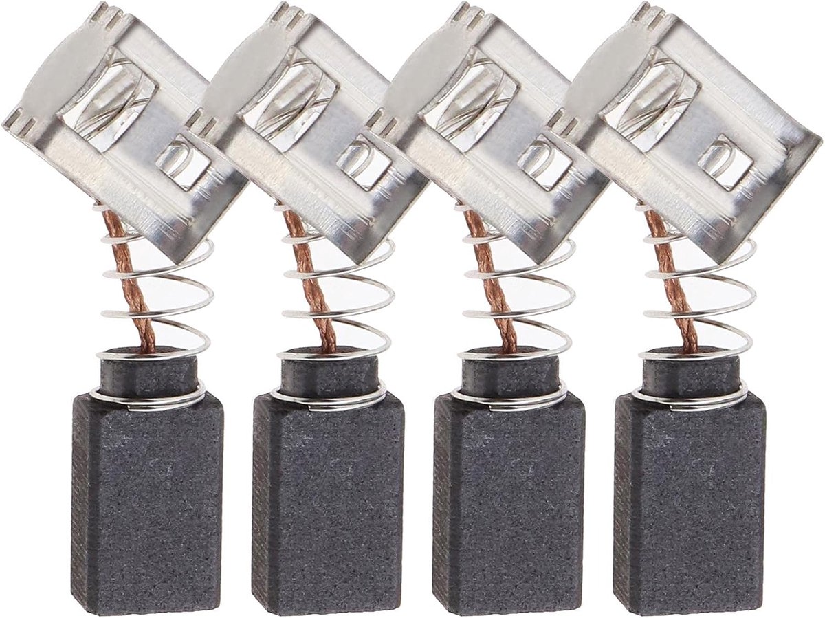 SnelShoppen - 2 Paar 5x8x12mm Koolborstels met Veer Connector Vervangingsonderdeel Geschikt voor HILTI TE5 TE8 TE10 ST18 H9 SD2500 Gereedschap Accesso
