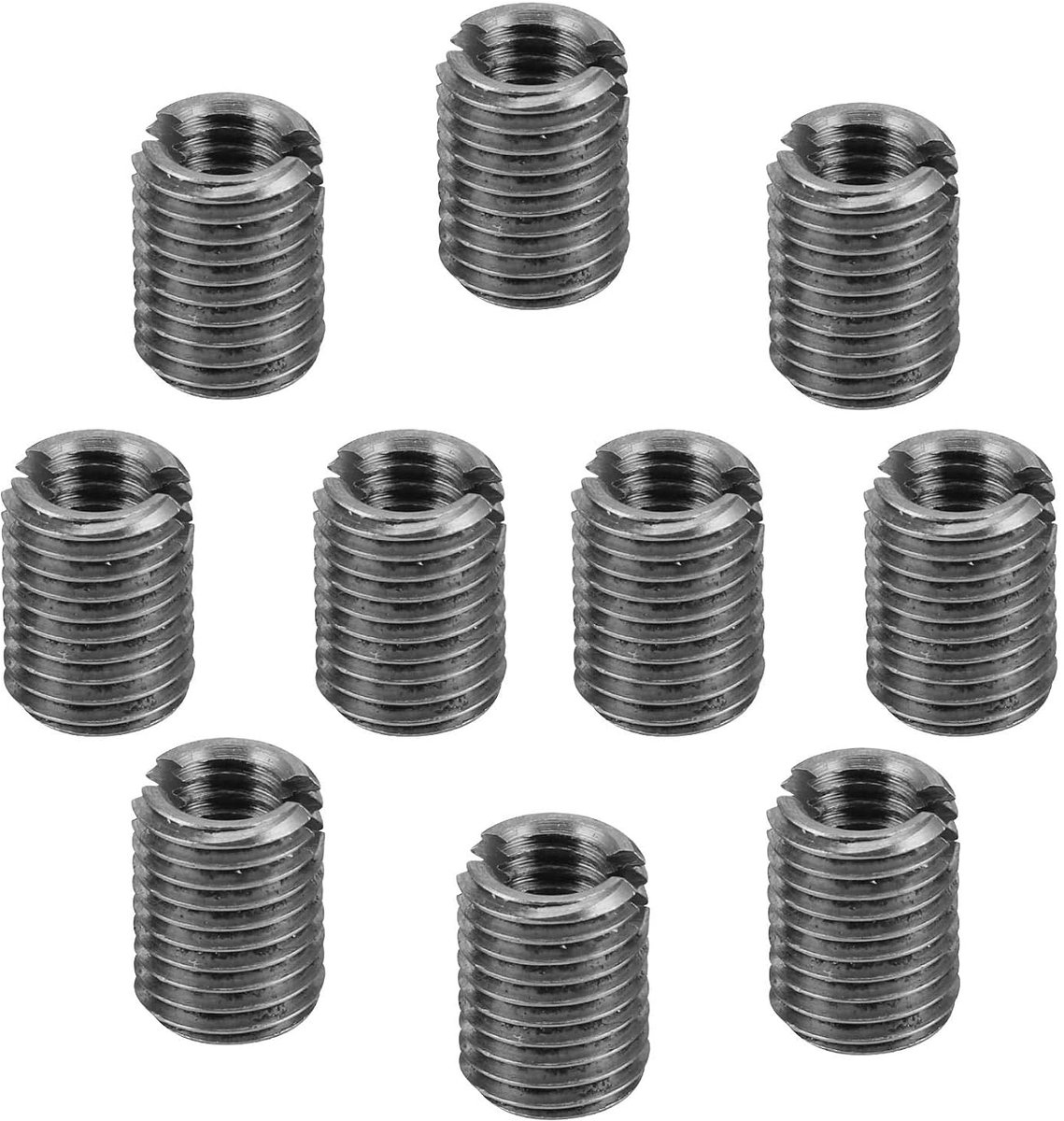 SnelShoppen - 10 Stuks Draad Reparatie Moeren, 8mm Mannetje Draad Reducerende Moer voor Stoomturbines en Elektronische Communicatie