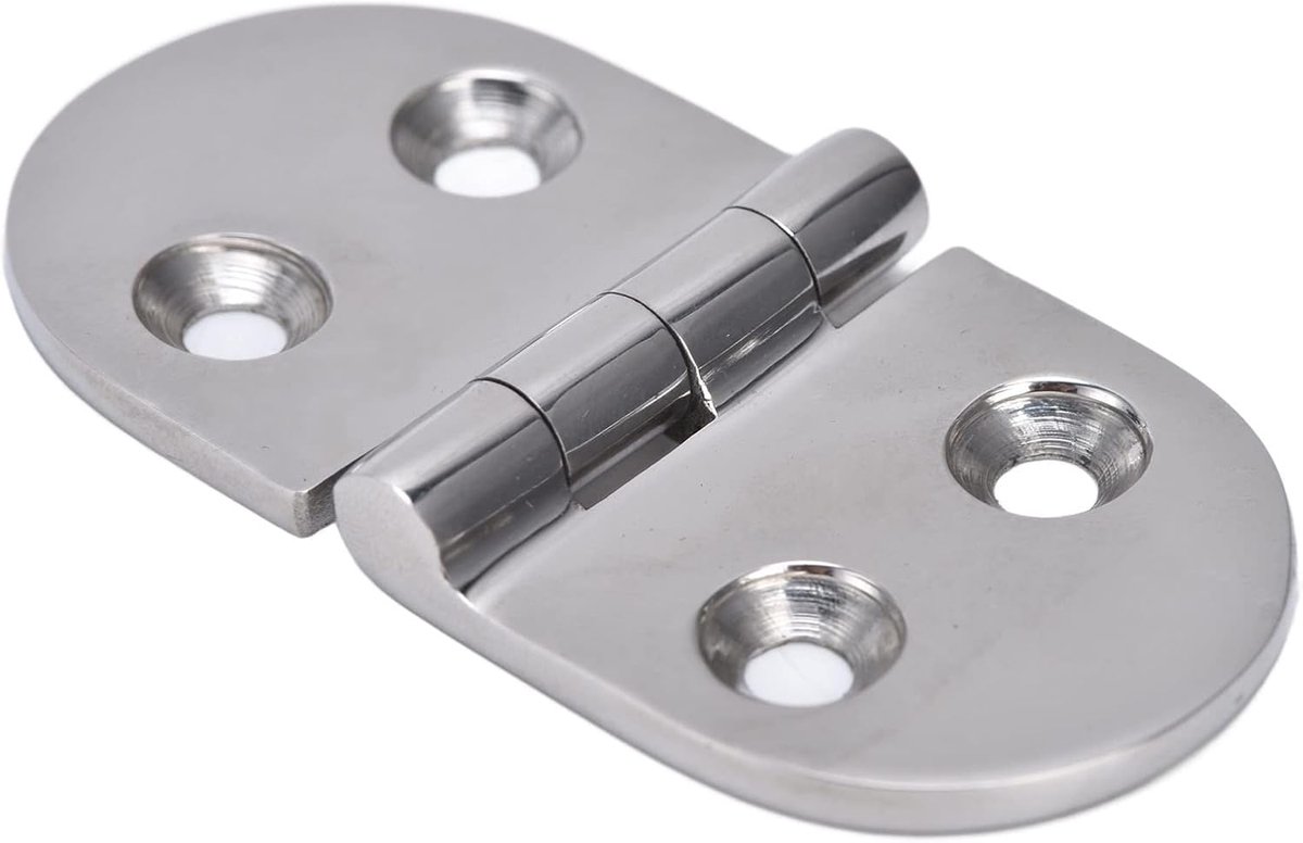 SnelShoppen - Marine Grade Scharnier 76x38x3.3mm Spiegelschoon Maximum Corrosiebestendigheid 316 RVS Boot Scharnieren voor Compartimenten Luiken Winds
