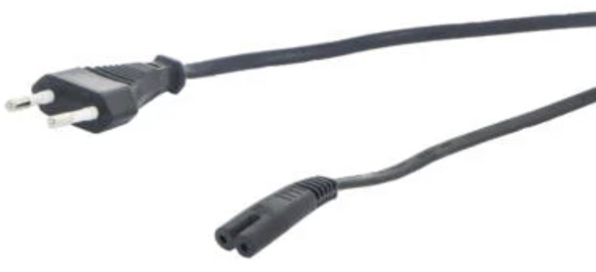 Profile voedingskabel AC 2m zwart