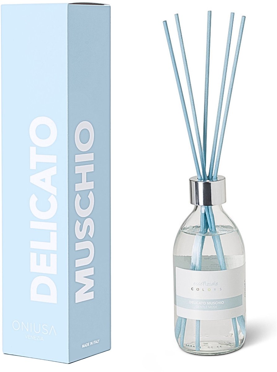Oniusa - Geurstokjes Witte Musk - 300 ml - Colors Collection Delicato Muschio
