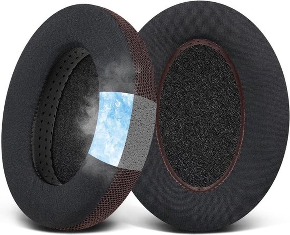 Vervangende Oorkussens van Koelgel voor Sennheiser HD650, HD660S, HD600 en meer, Comfortabele Earpads met IJszijde Stof voor Verbeterde Geluidskwaliteit en Draagcomfort