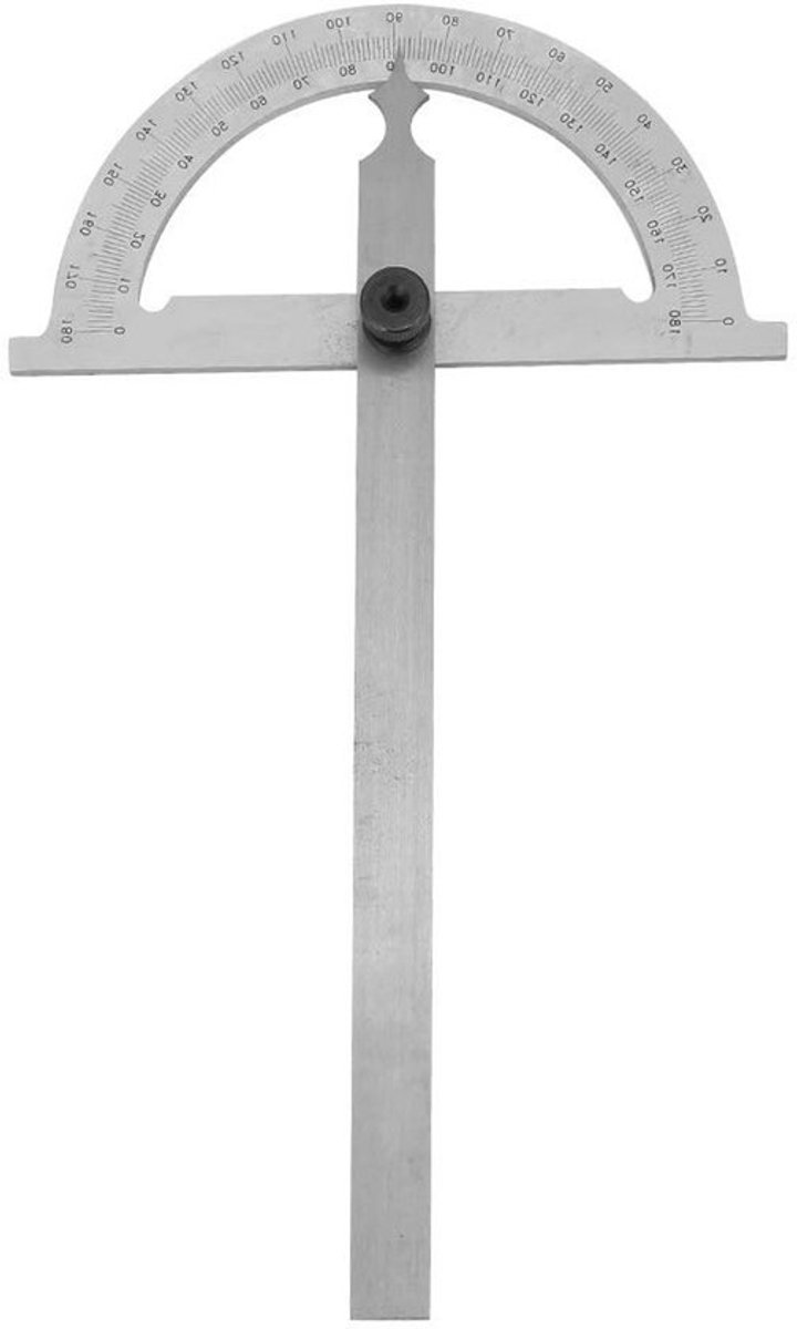 Rotary Hoekmeter van Carbonstaal, Precisie Hoekfinder en Meetliniaal 80 * 120mm voor Nauwkeurige Metingen