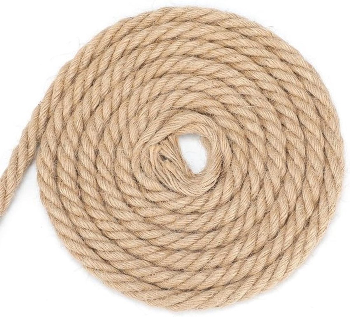 Dikke henneptouw van 14 mm, 10 meter lang, jute touw voor kamperen, tuinieren en decoratie, veelzijdig en sterk