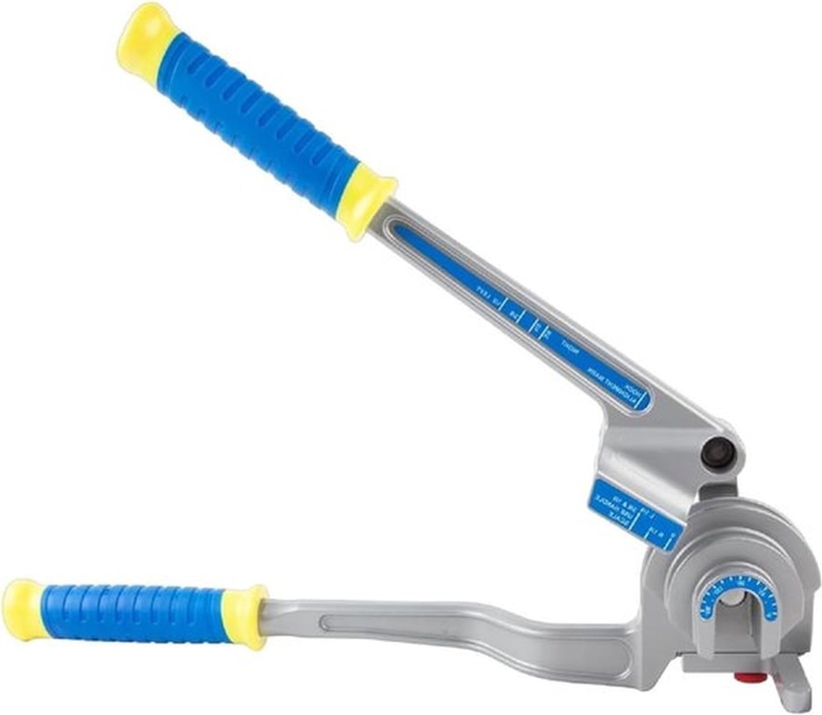Handmatige 3 In 1 Buisbuiger voor HVAC, Geschikt voor 1/4", 3/8" en 1/2" OD, Pijpbuiggereedschap met 0-180 Graden Bocht, Ideaal voor Koper- en Aluminium Buizen, Duurzaam en Efficiënt