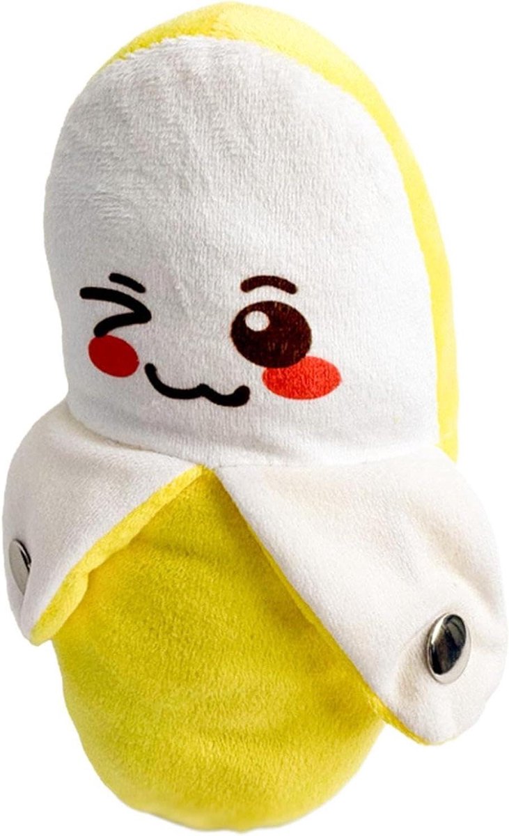 Pluche Banaan Piano - Muzikale Knuffel - Baby Entertainment - Aanraakgevoelig Geluid - 21 cm - Geel