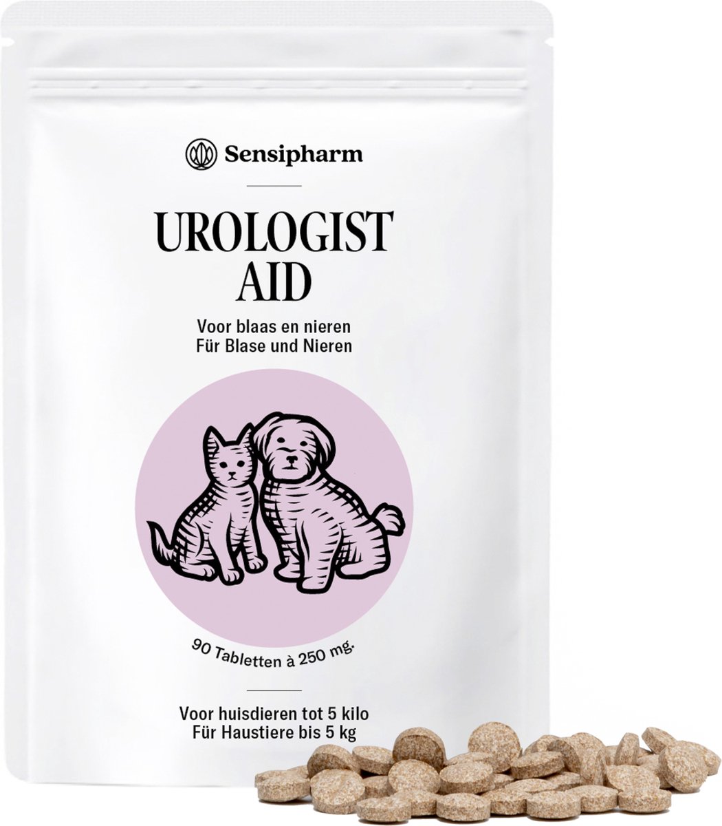 Sensipharm® Urologist Aid 250 mg - Blaasgruis Kat & Hond - Struviet & Blaasontsteking - 90 Tabl.