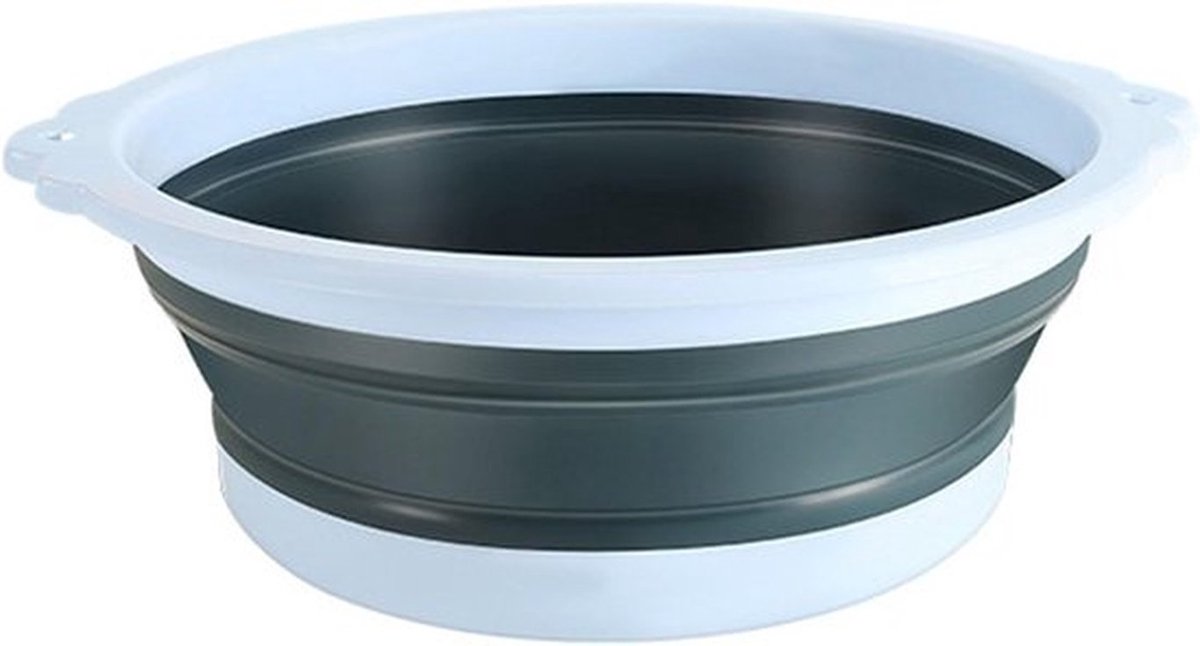 Opvouwbare Wasbak voor Camping en Thuisgebruik - Multifunctionele Wascontainer met Brede Opening en Handige Opslag (M 25cm)