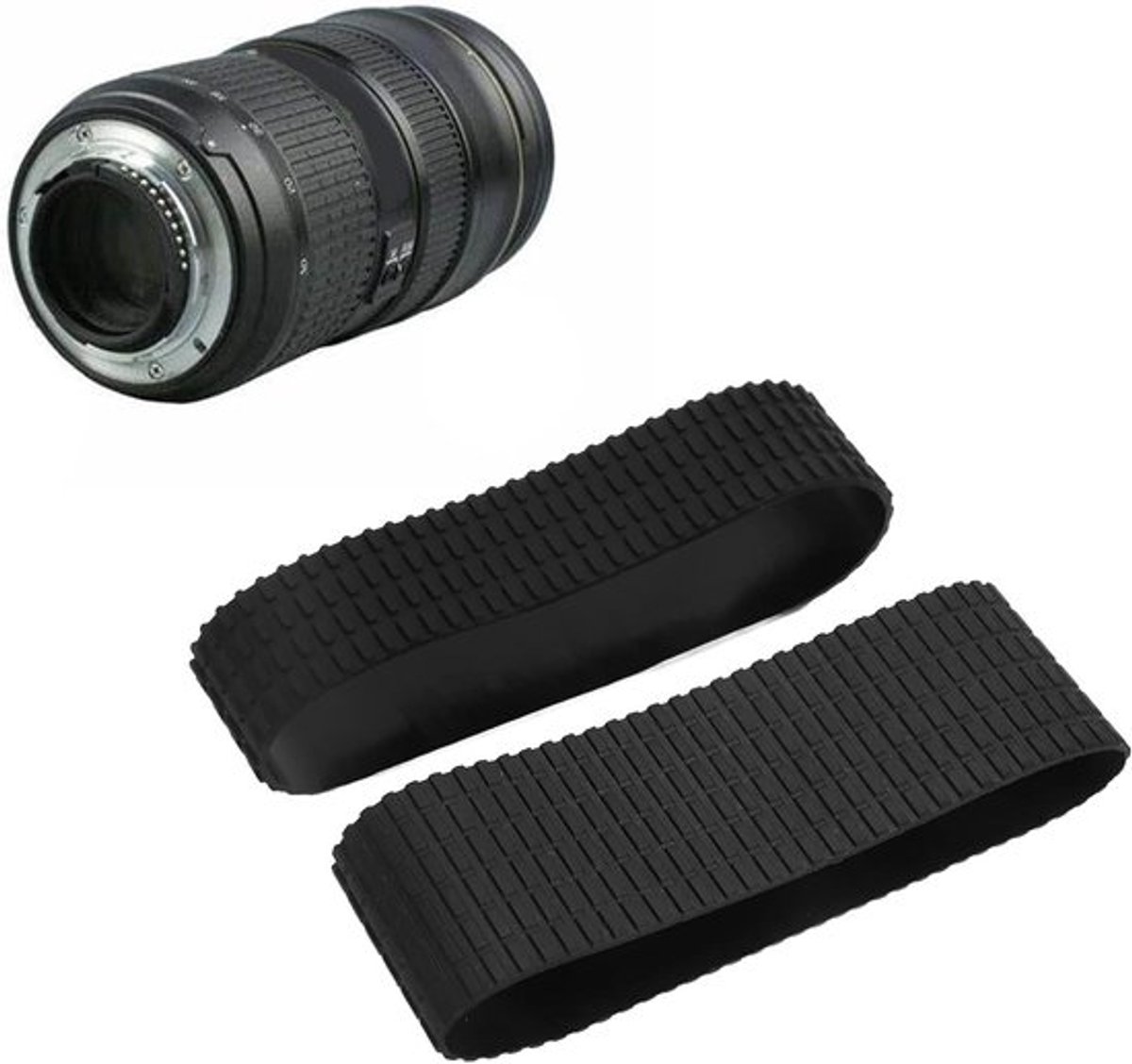 Rubber Lens Ring Set van 2 Stuks voor Zoom Grip en Vervangingsaccessoire voor Camera Lens 24-70mm F/2.8G ED