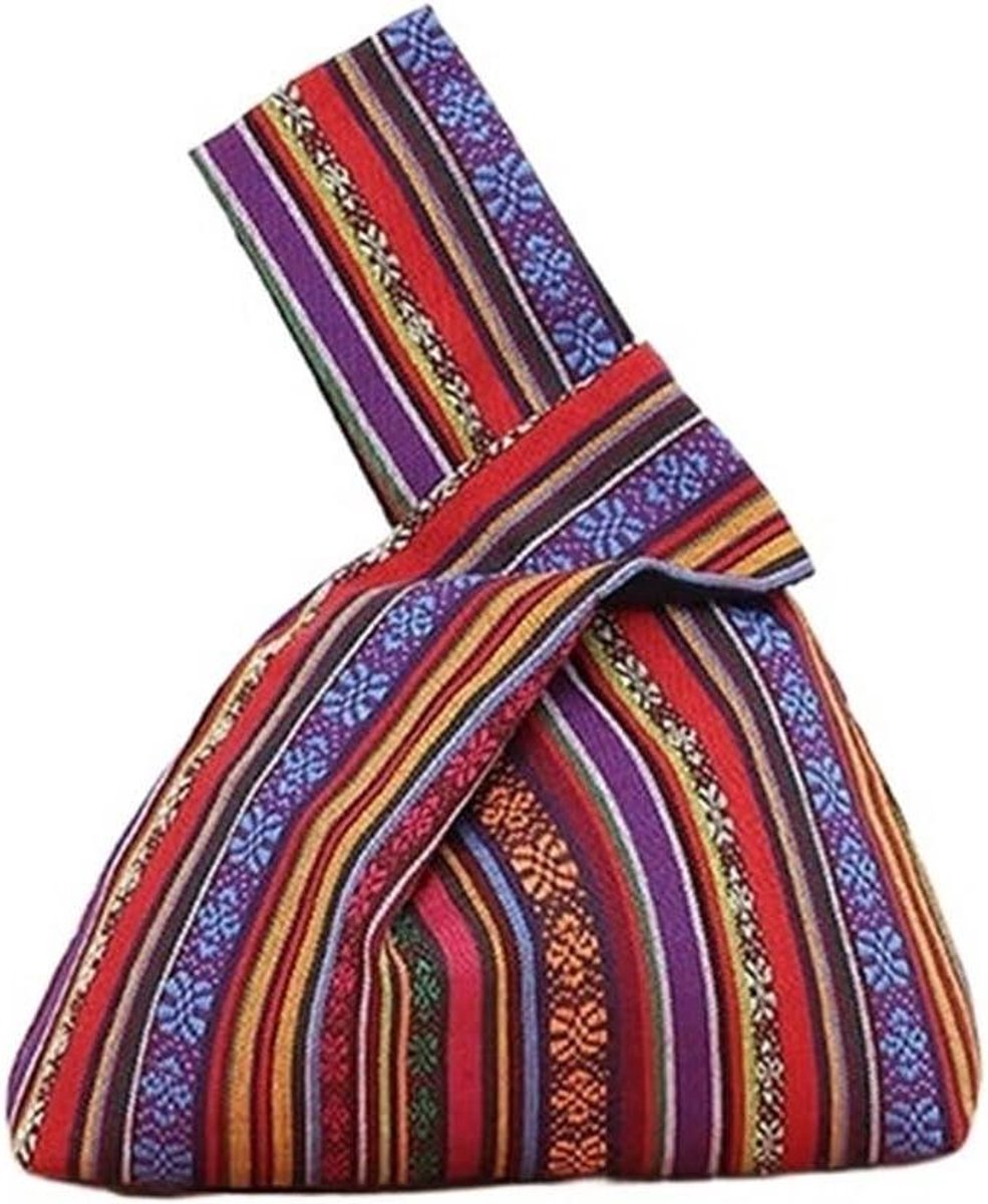 Dames Polstasje - Schoudertasje Portemonnee - Boodschappen Dragen - Binnenvak - 22x18x5 cm - Wit
