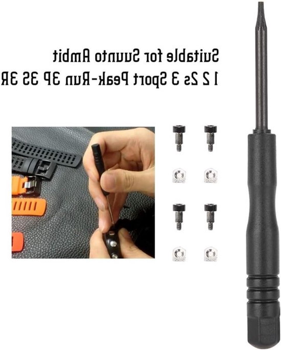Complete Set van Schroeven, Moeren en Schroevendraaiers voor Ambit 1 2 2s 3 / Sport Run 3P 3S 3R, Perfect voor Horloge Reparatie en Accessoires