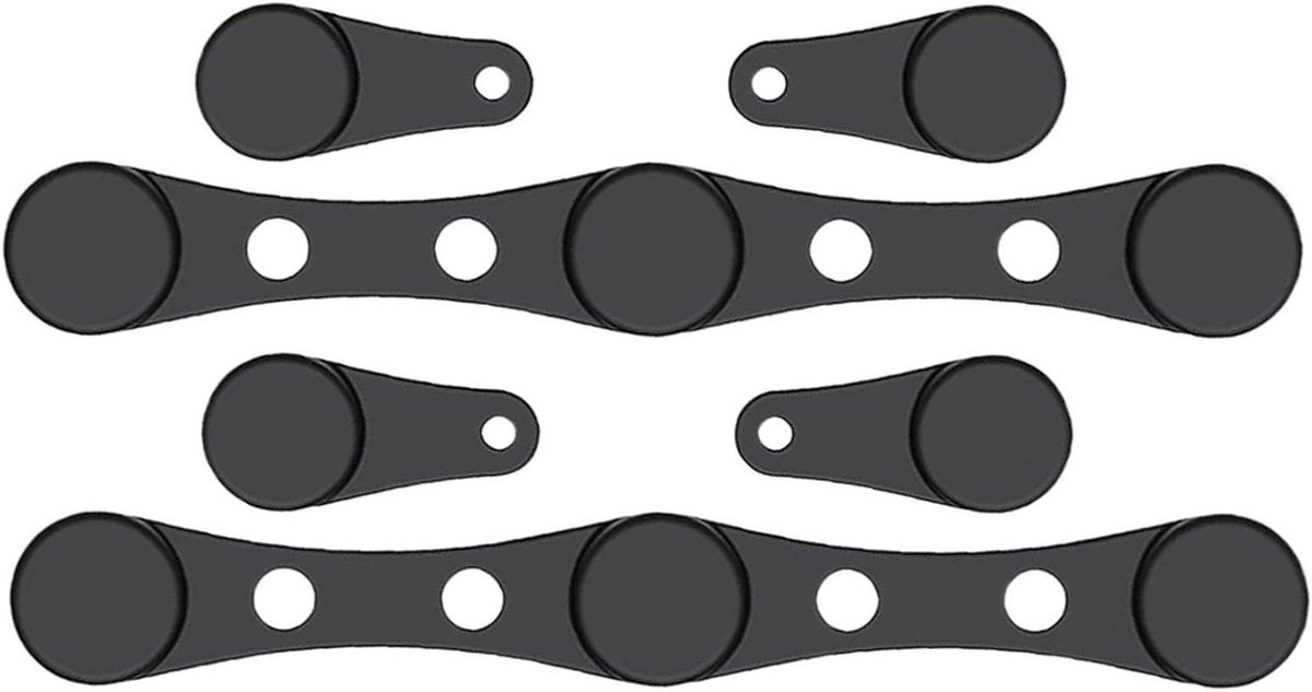 Airfryer Magneten - Magneetclips - Bakpapier Fixeren - Hittebestendig Siliconen - 4 cm - Zwart