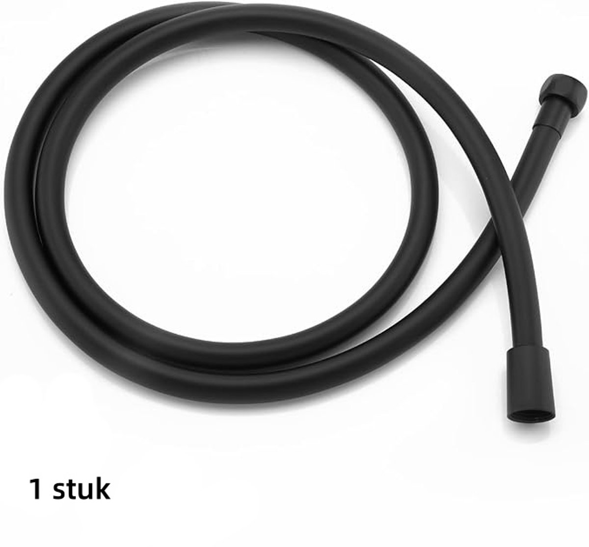 1 stuk - PVC-doucheslang - voor reiniging - doucheslag - voor doucheslag - bidet - bad - camper doucheslang - flexibele verlengingsbuis met messing en moeren - lengte 150cm - zwart