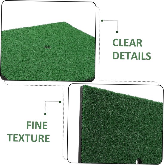 Golf Oefenmat - Kunstgras Mat - Swing Training - Lichtgewicht Draagbaar - 30x30x2 cm - Groen van GOLF — afbeelding 4
