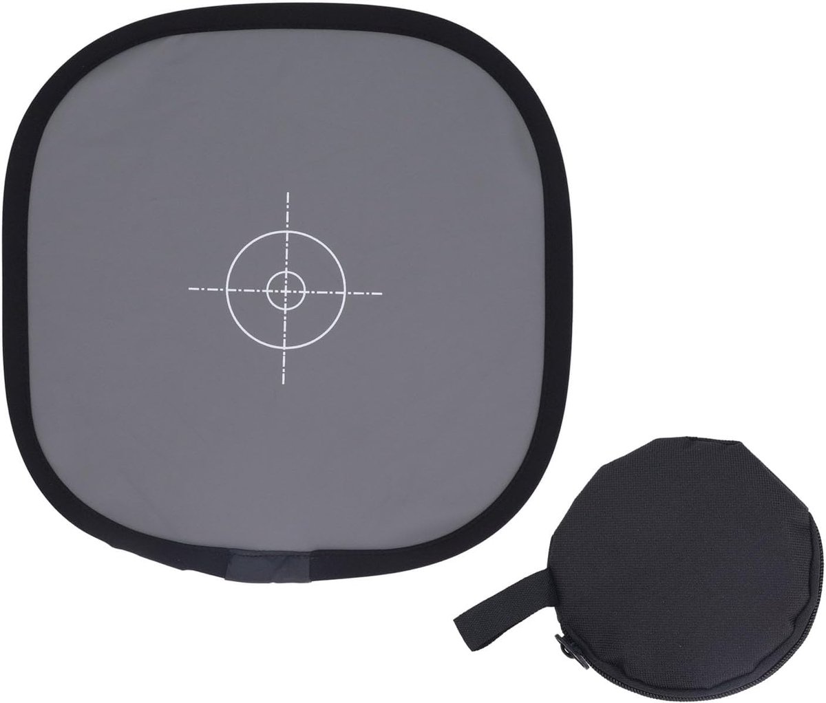 SnelShoppen - Brrnoo Wit Balanskaarten 30 Cm 18% Grijs Reflector Fotografie Focusbord Balans Kaart met Dubbelzijdige Vouwbare Draagarm voor Nauwkeurig