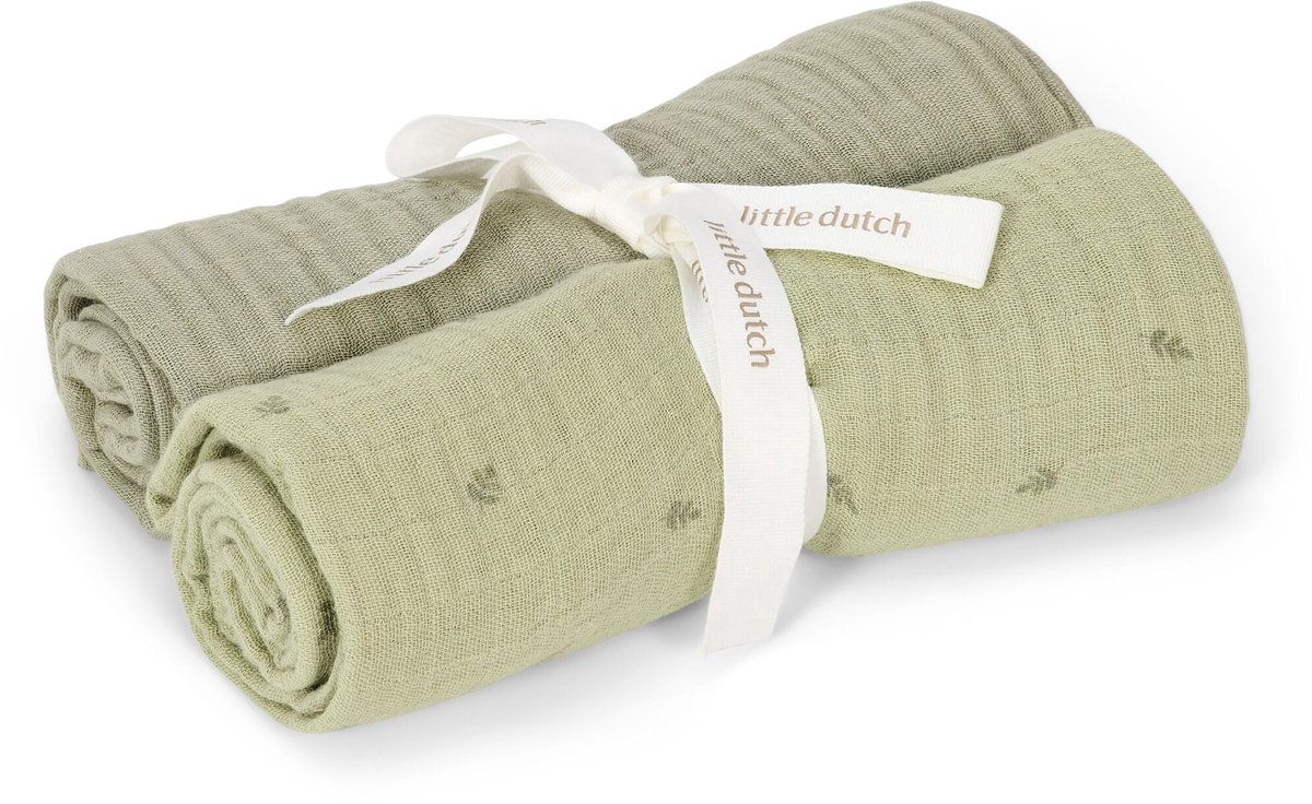 Little Dutch Swaddle - groen - essentials