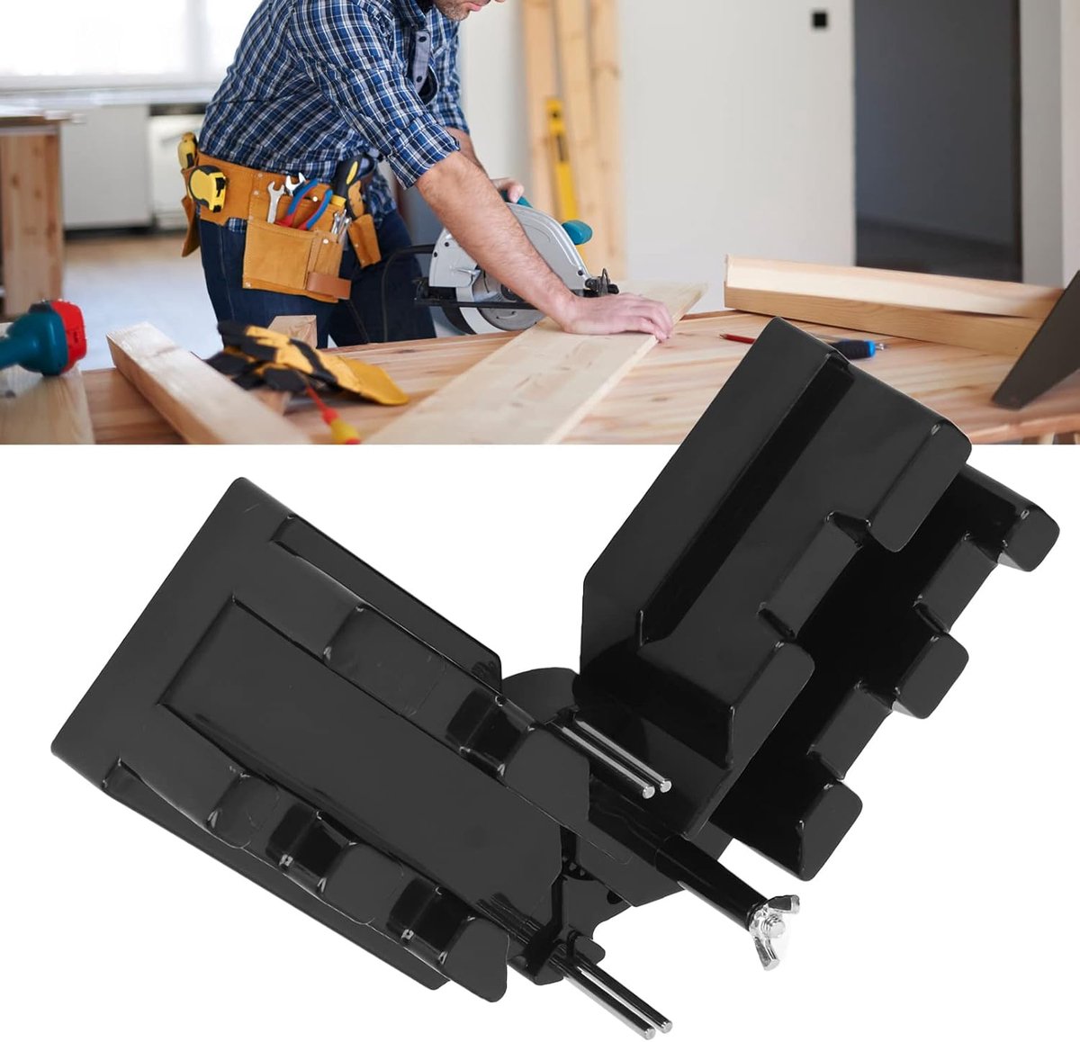 SnelShoppen - Precisie Miter Metingen Snap Tool 85 tot 180°, Nauwkeurige Zaaggeleider voor Pijpinstallatie, Houtbewerking en Thuisdecoratie