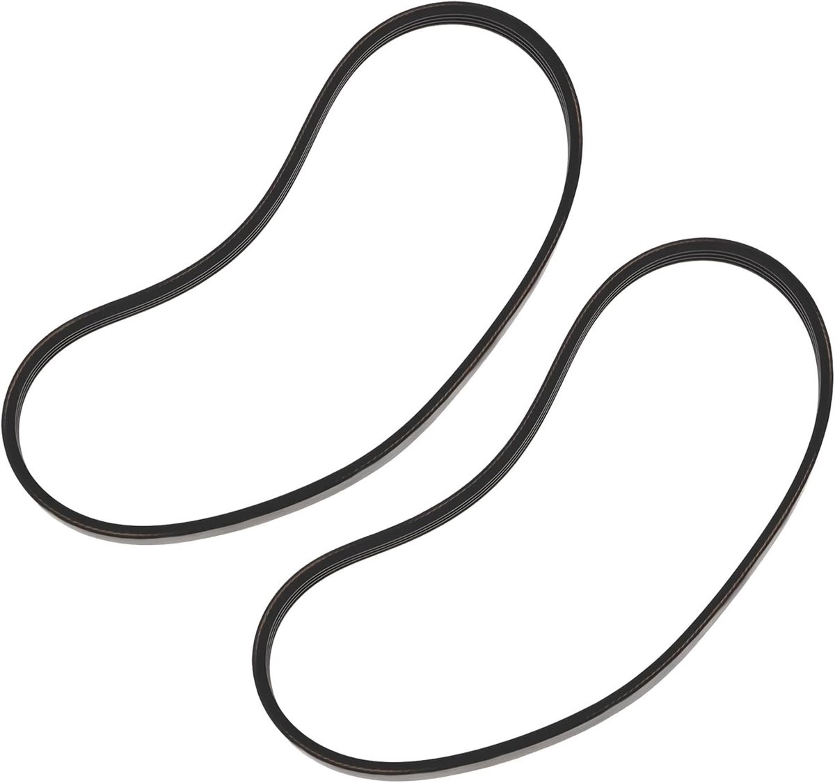 SnelShoppen - 2 stuks V-Geribbelde Riem 190J4 voor Kleine Compressoren, Pompen, Boren en Zagen - 497,6 mm Lang, 3,5 mm Dik, 9,4 mm Breed - Ideaal voor