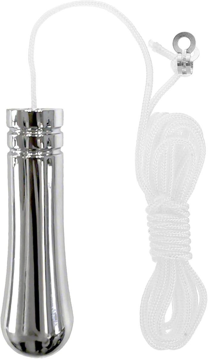 SnelShoppen - Badkamer Trekschakelaar Chroom, Trekschakelaar voor Badkamer met Handvat, Kabelverbinding voor Plafondlamp, Ventilator, Lichtschakelaar